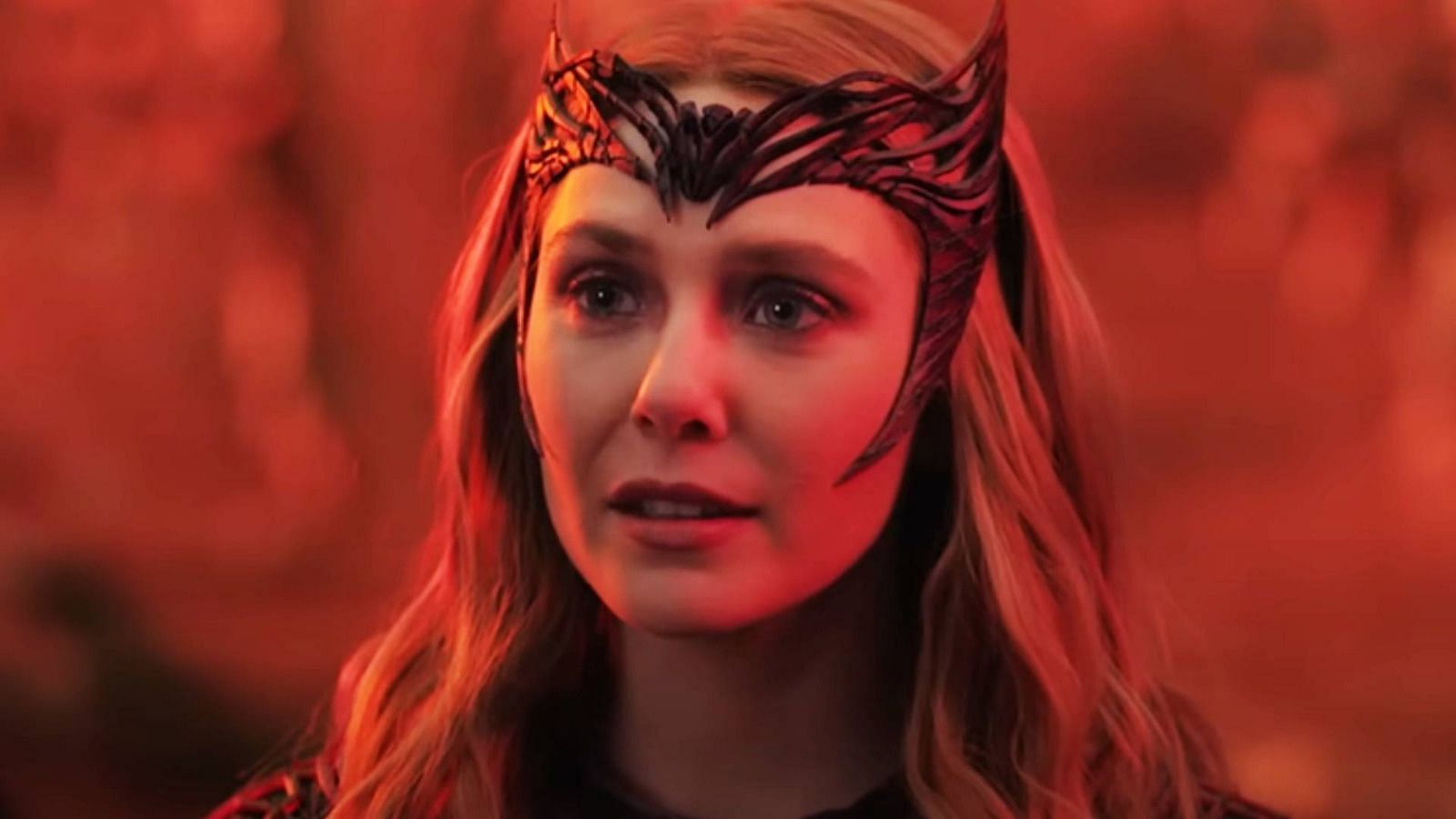 Elizabeth Olsen as Wanda Maximoff, the Scarlet Witch, in her journey through grief and power in the Marvel Cinematic Universe (Image via Marvel Studios)