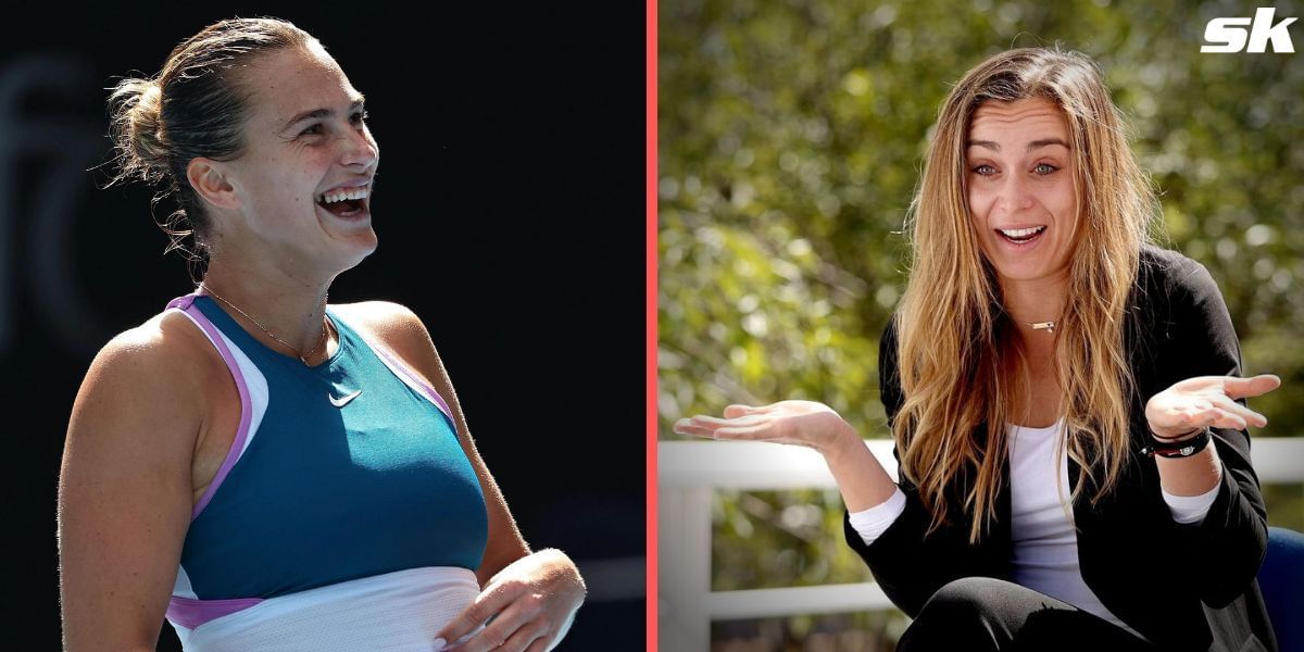 aryna sabalenka  paula badosas hilarious attempt