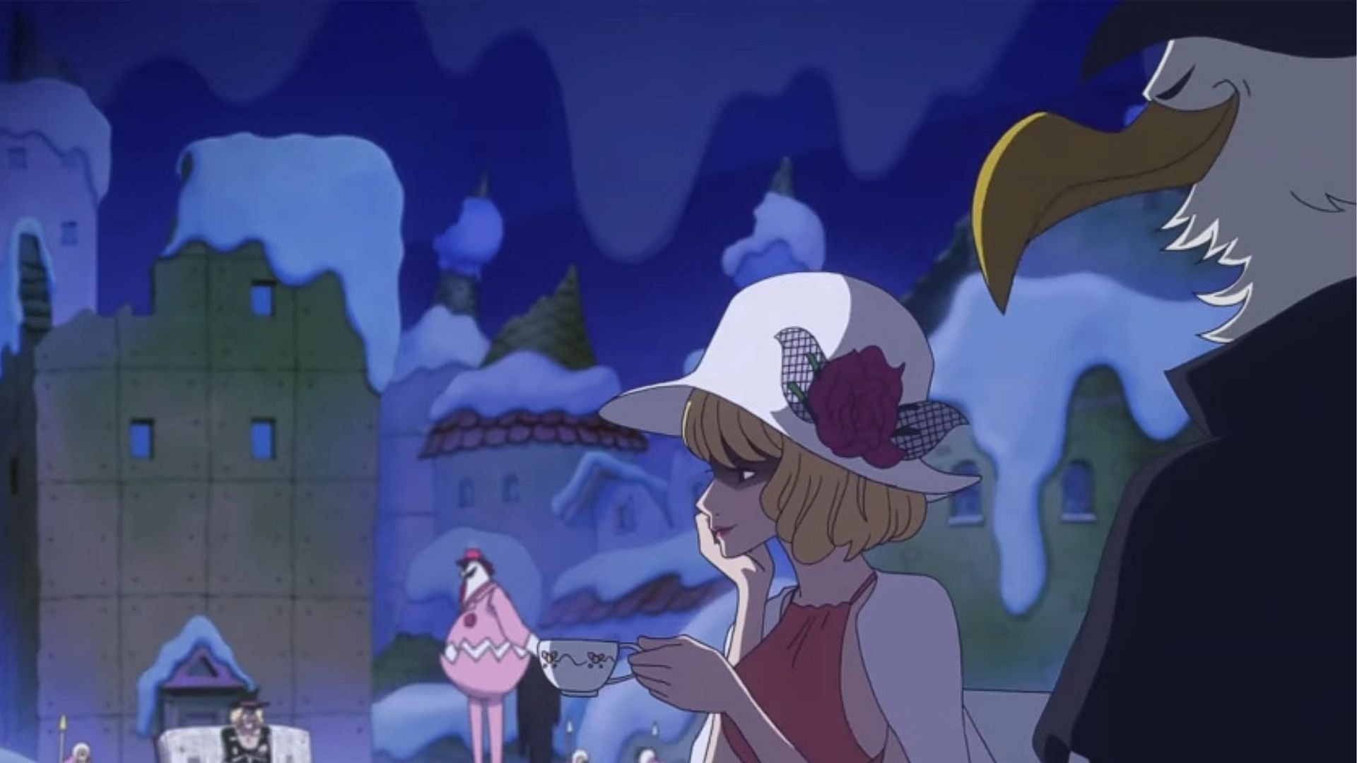 Stussy and Morgans as seen in the One Piece anime (Image via Toei Animation)