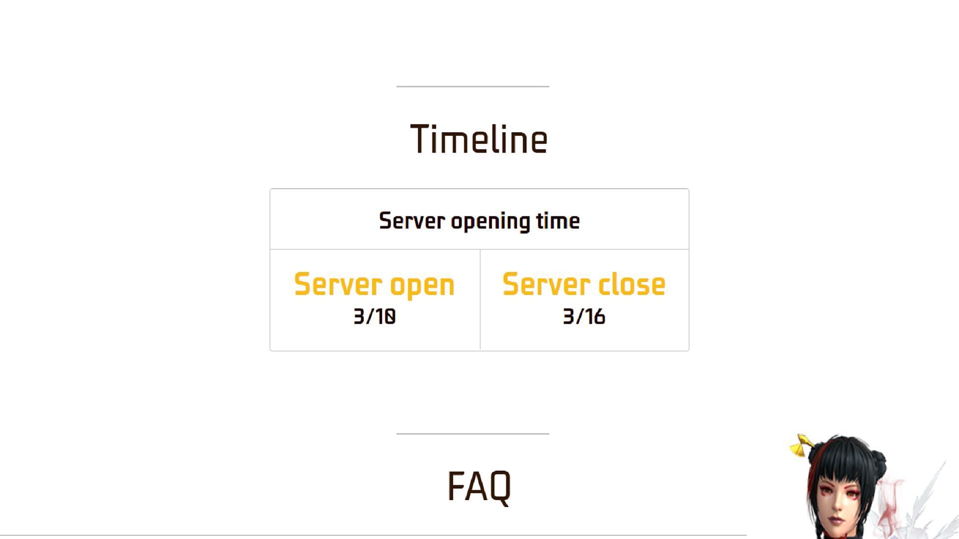 एडवांस सर्वर की शुरुआत 10 मार्च से होगी (Image via Garena)