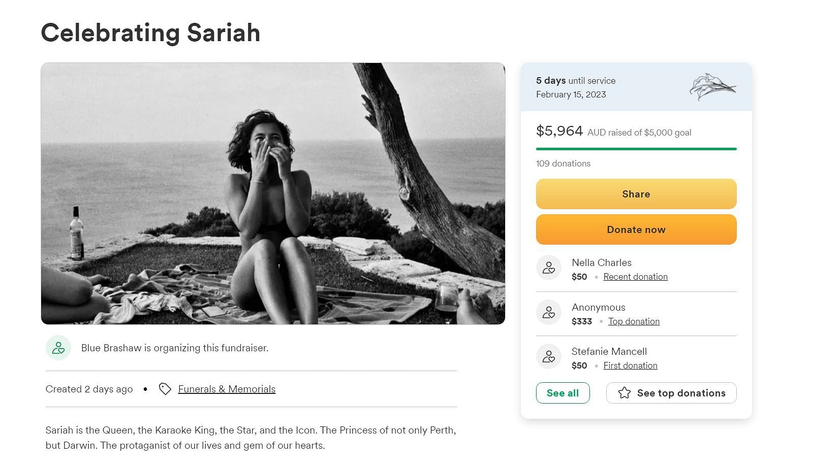 Who was Sariah Saibu? GoFundMe raises more than $5,000 as Australian actor of Beautiful They fame dies