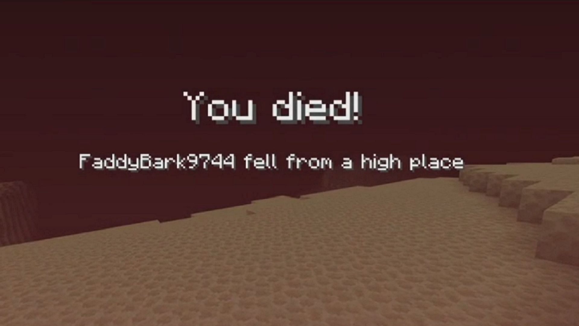 Sometimes, a Minecraft player is just plain unlucky (Image via u/TDurant17/Reddit)