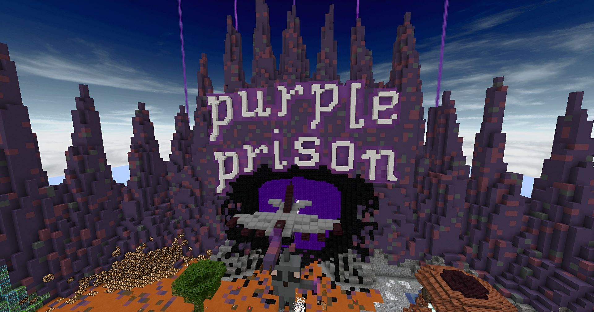 PurplePrison is an enjoyable roleplay server (Image via Mojang)