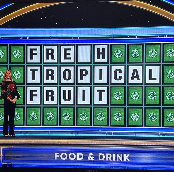 WATCH Wheel of Fortune fresh tropical fruit fail triggers audience