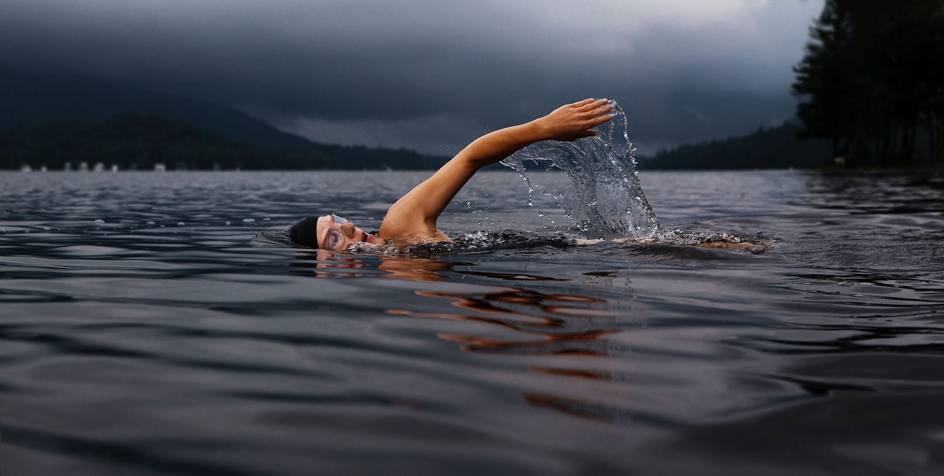 Swimming is a great low-impact cardio for seniors. (Image via Unsplash/Todd Quackenbush)
