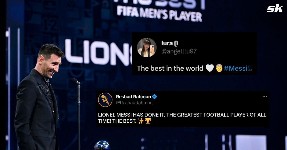 Fans laud Lionel Messi after he picks up yet another award.