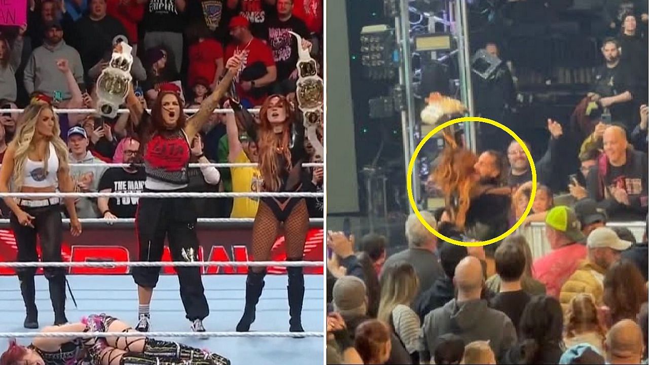 Watch What Happened With Seth Rollins Becky Lynch Lita And Trish Stratus After Wwe Raw Went 3122