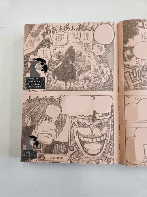 One Piece Chapter 1076 (Raw Scans) Vegapunk found bloodied and beaten while Shanks and Kid go