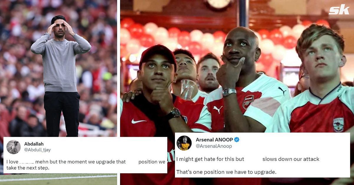 Fans were unconvinced with Arsenal star