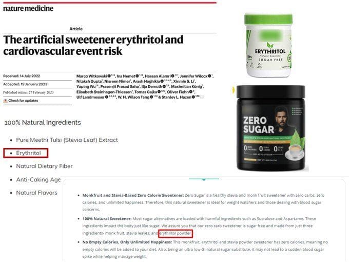 Erythritol What are the dangers of Erythritol? Products and sweeteners