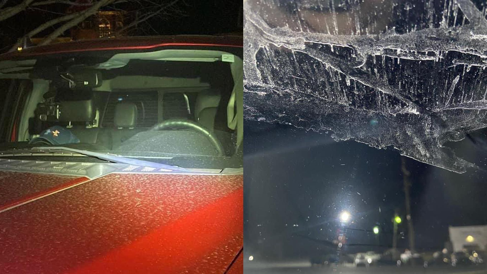 "This new season of Earth is getting crazy" White powder falling from