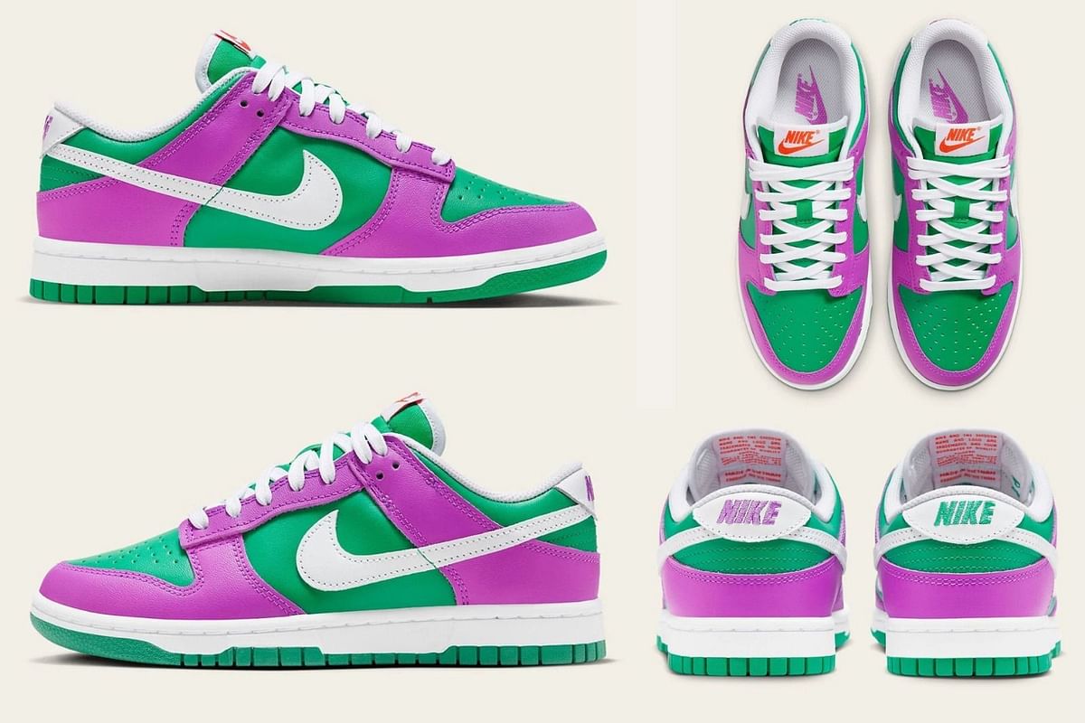 "Barney Vibes" Sneakerheads react to new Nike Dunk Low with Jokerlike