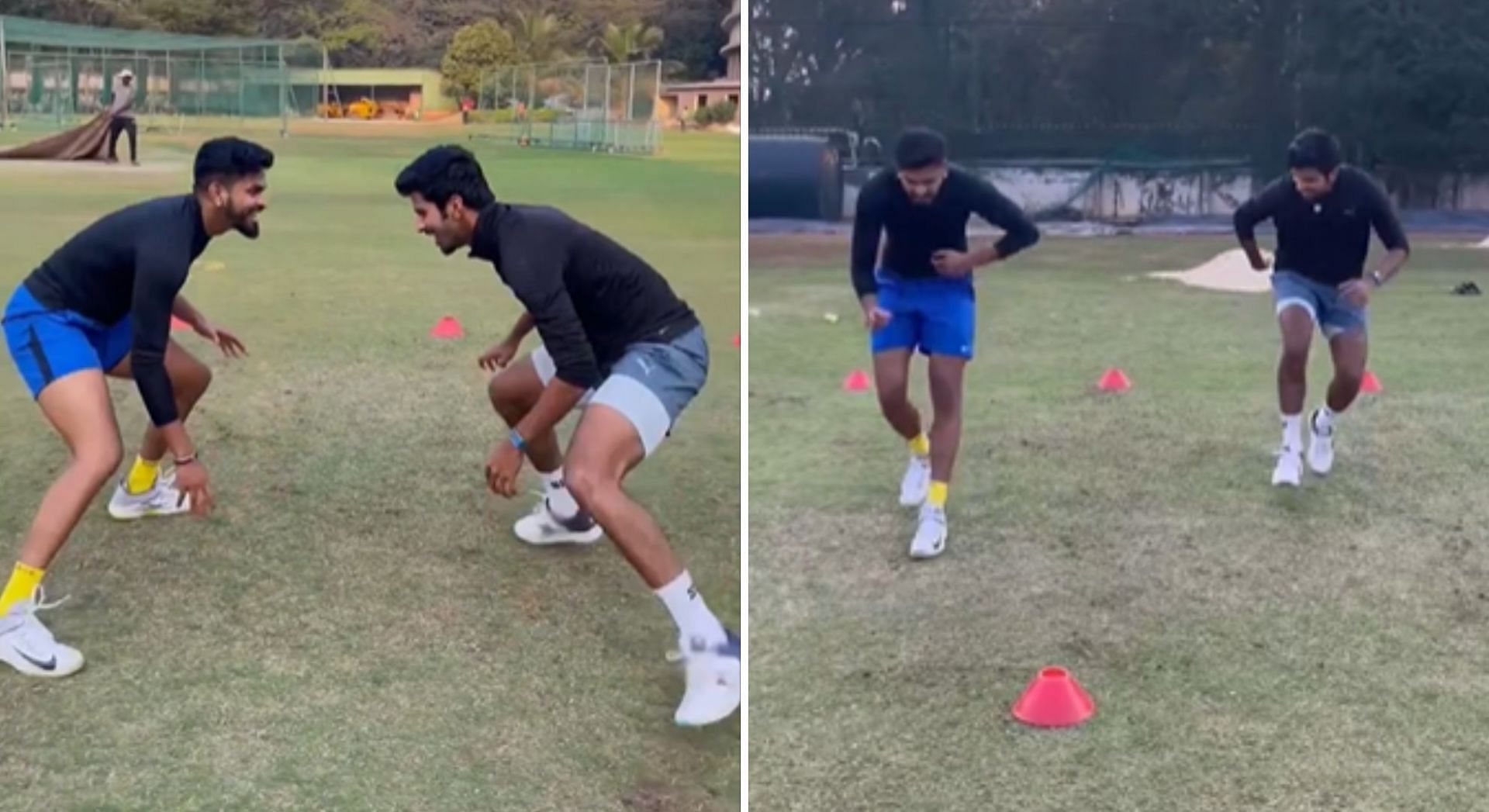 “Kabaddi kabaddi…” – Shreyas Iyer and Washington Sundar spend quality time at the nets