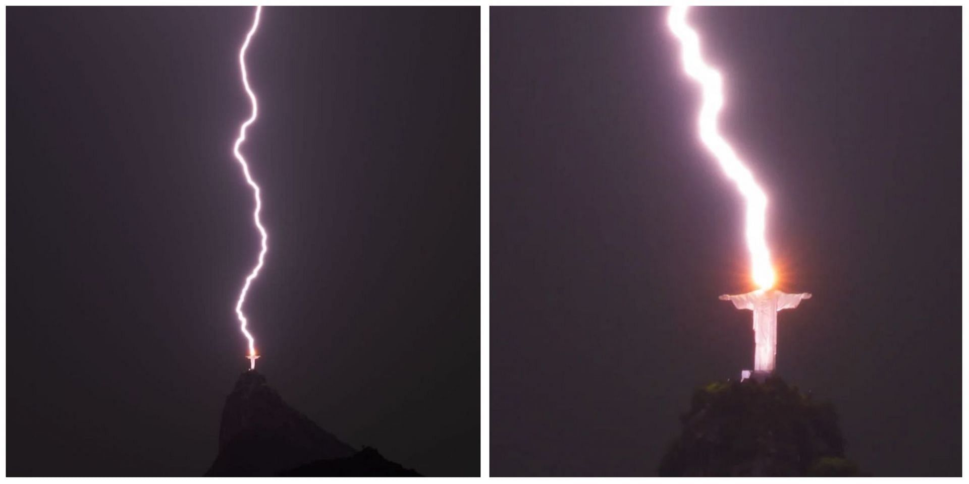 A clear message from God”: Video of Christ the Redeemer getting struck by  lightning in Brazil leaves netizens awestruck