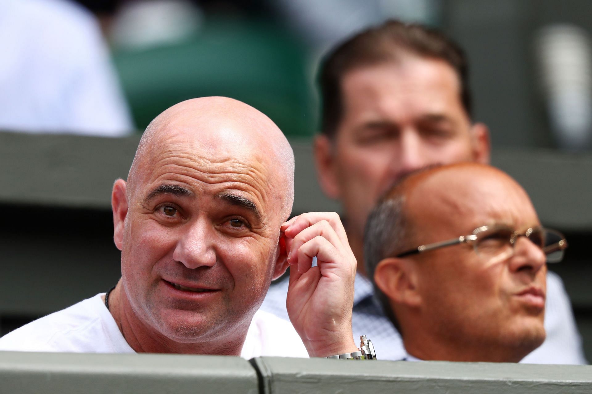 Andre Agassi at the 2017 Wimbledon Championships