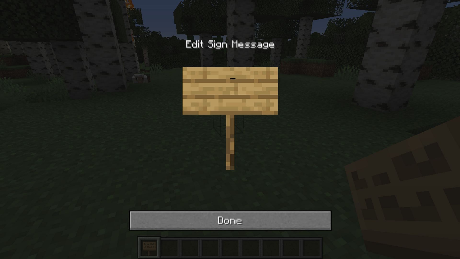 How to edit signs in Minecraft 1.20 update