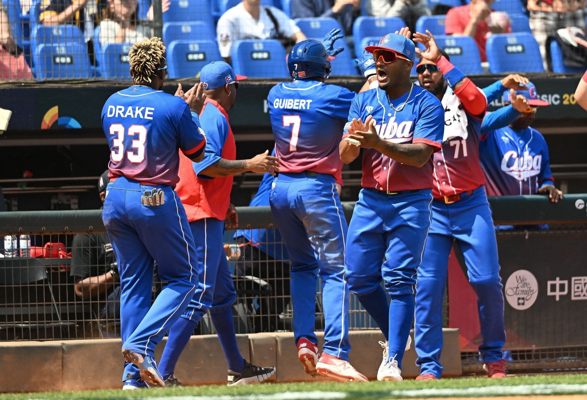 CUBA BASEBALL JERSEY RED & BLUE