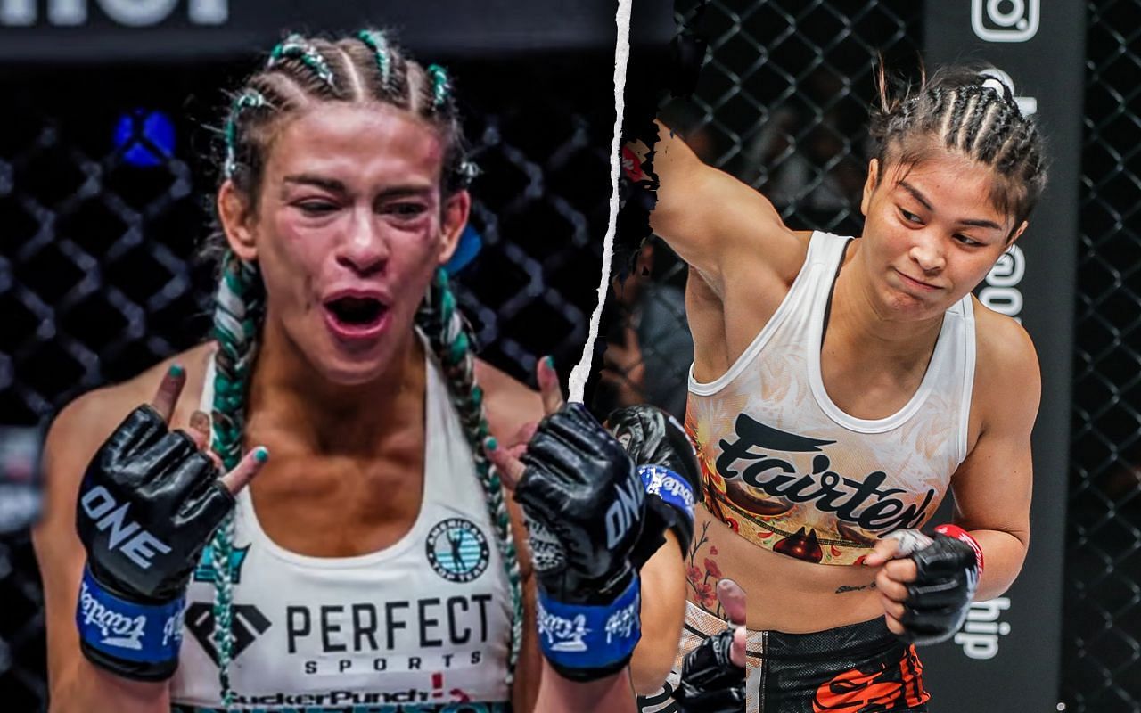 Alyse Anderson (Left) faces Stamp Fairtex (Right) at ONE Fight Night 10
