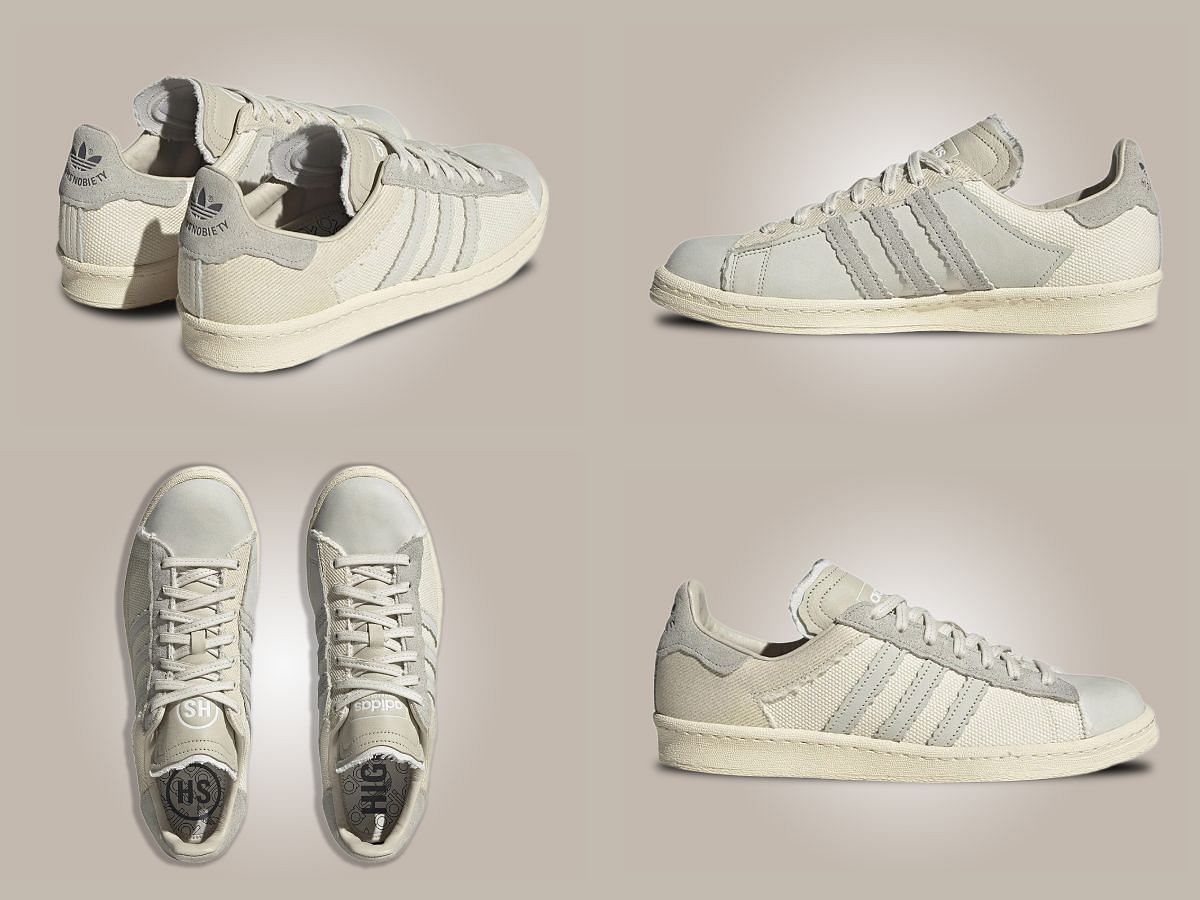 The upcoming Adidas x HighSnobiety Campus &quot;High Art&quot; sneakers (Image via Sportskeeda)