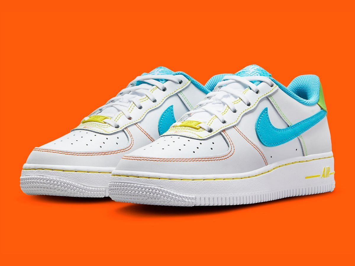 Nike Air Force 1 &quot;Rainbow Stitch&quot; sneakers (Image via Nike)