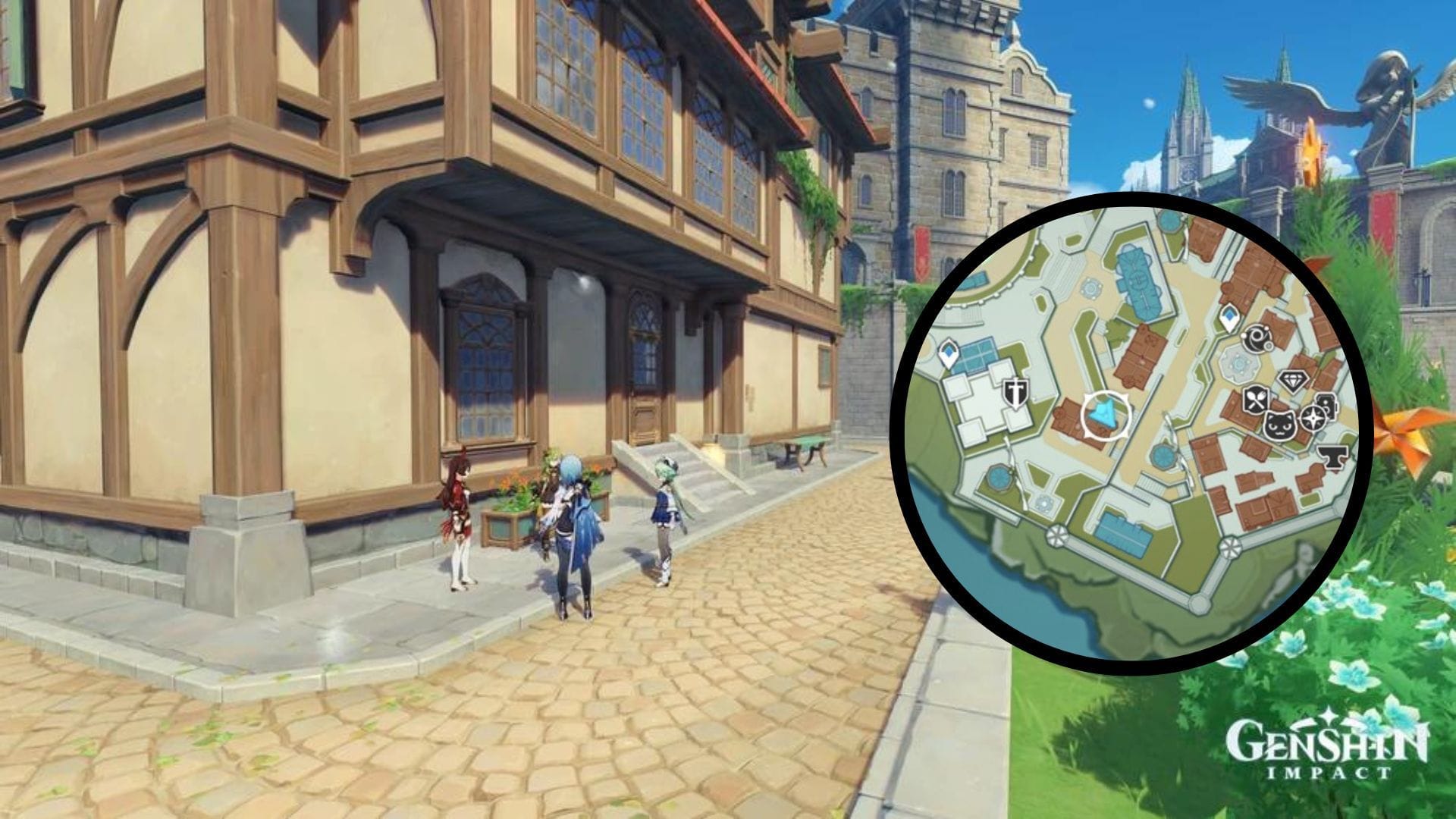 Genshin Impact character locations in Windblume event (Part 3)