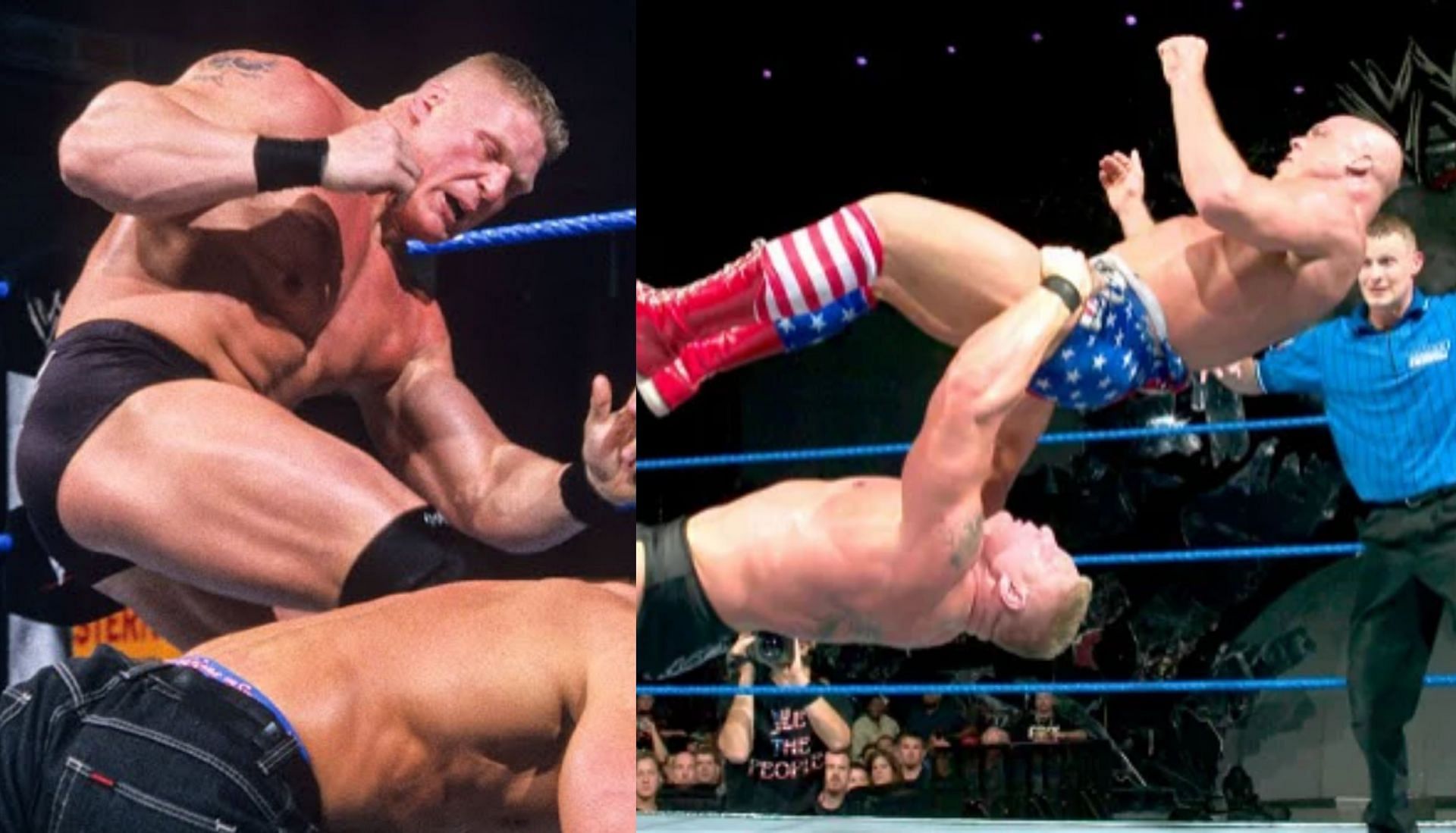 WWE दिग्गज कर्ट एंगल ने ब्रॉक लैसनर को एक बार मूर्ख बनाया था 