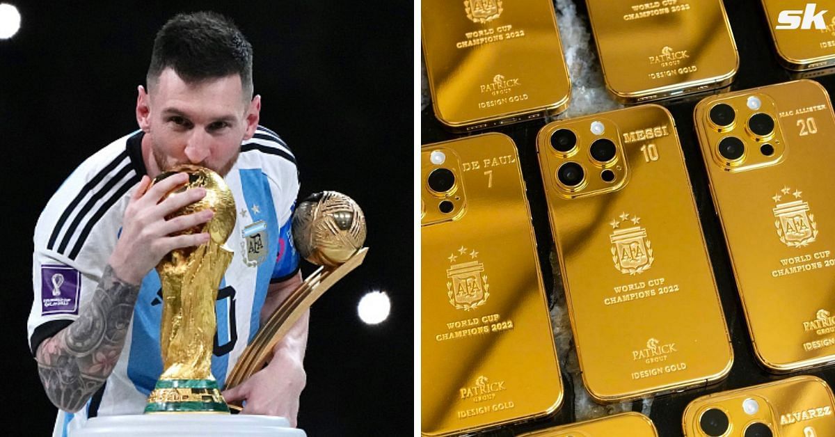 Messi gifting personalised iPhones 