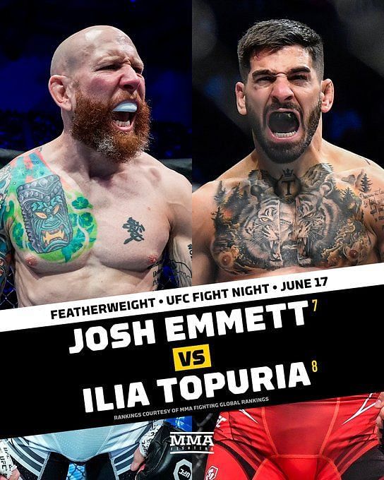 Josh Emmett vs. Ilia Topuria: Breaking: Featherweight banger between ...