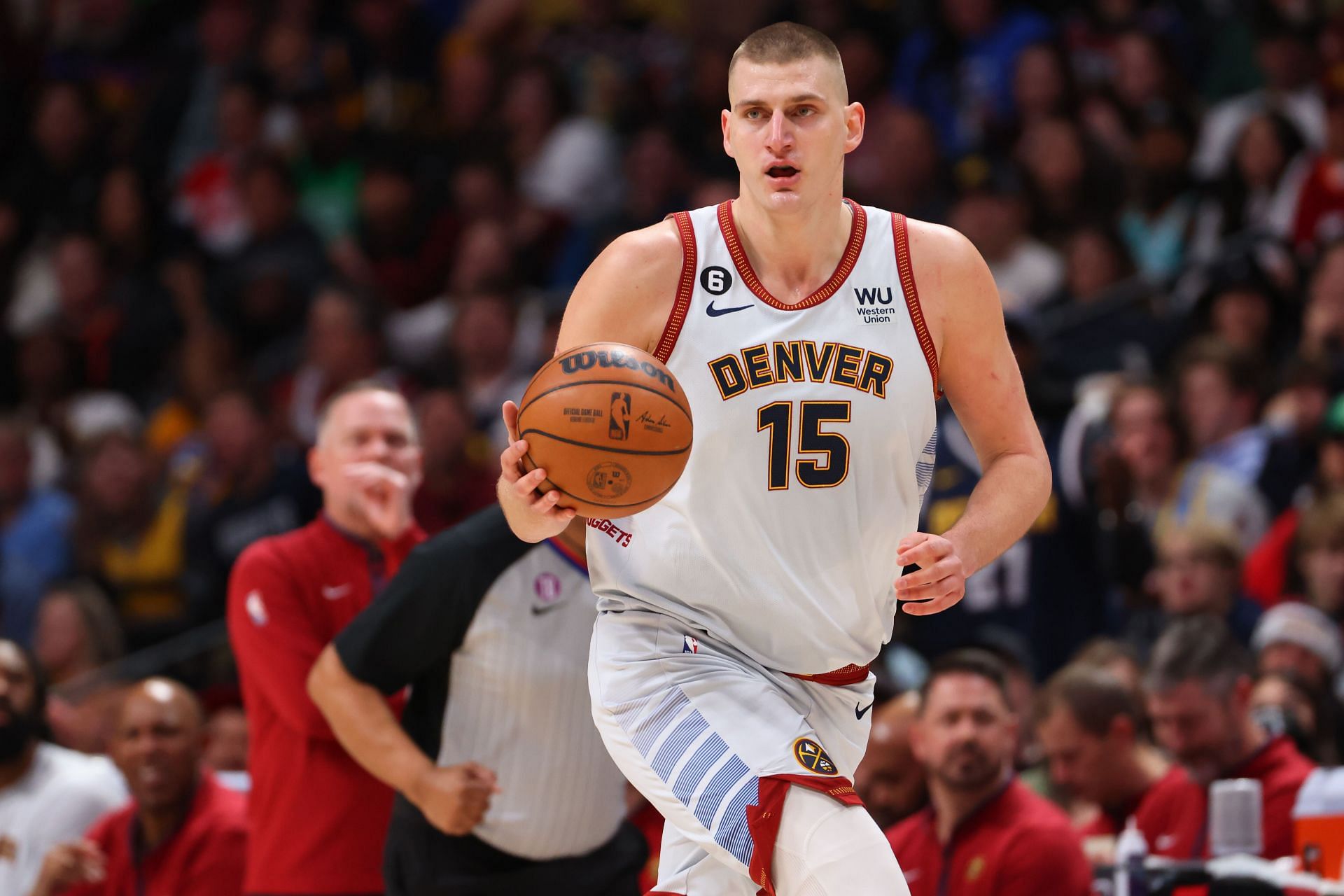 Jokic and the Nuggets have lost four straight games (Image via Getty Images)