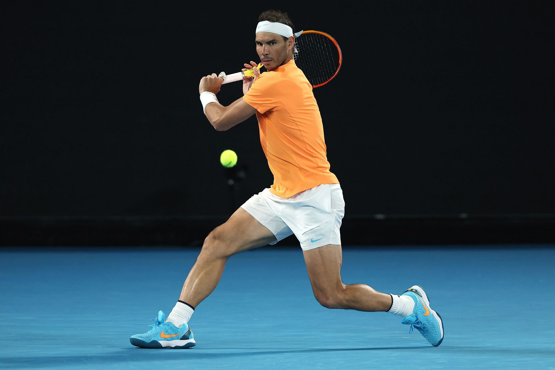 The Spaniard competes during the 2023 Australian Open.