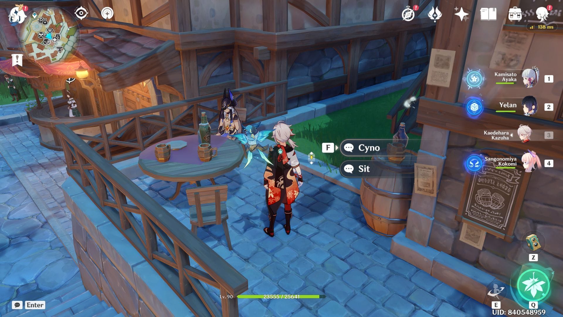 Cyno is at Cat's Tail (Image via HoYoverse)