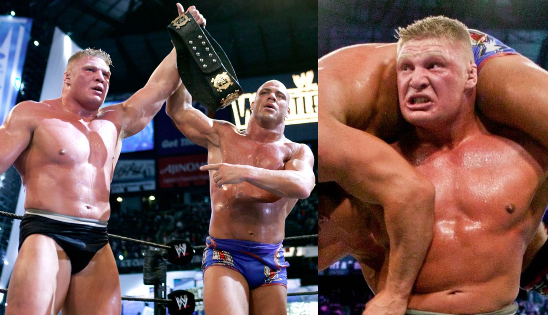 WWE दिग्गज ब्रॉक लैसनर का पहला WrestleMania मैच यादगार रहा था 