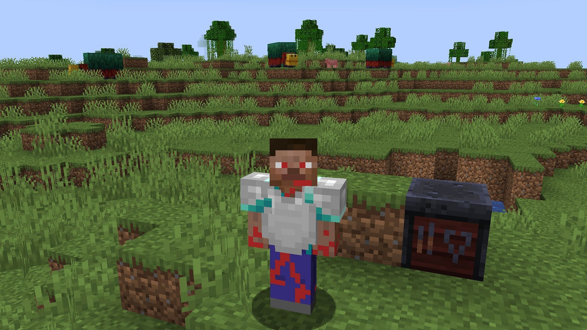 Once the Minecraft 1.20 Trails and Tales update releases, you can customize any armor part with armor trims. (Image via Mojang)
