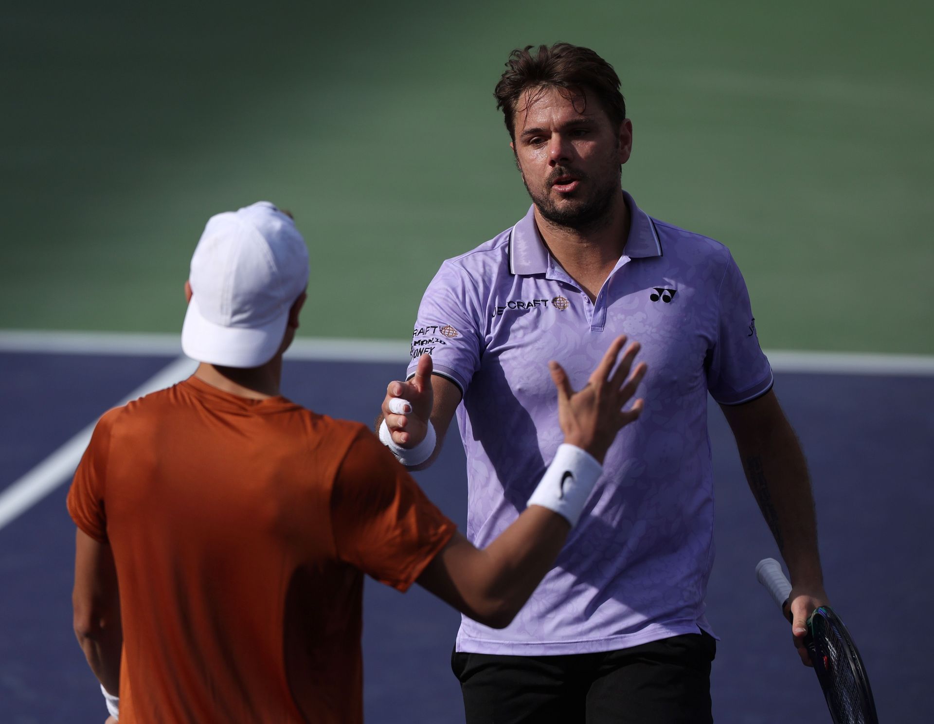 WATCH Stan Wawrinka challenges chair umpire to a rally in light