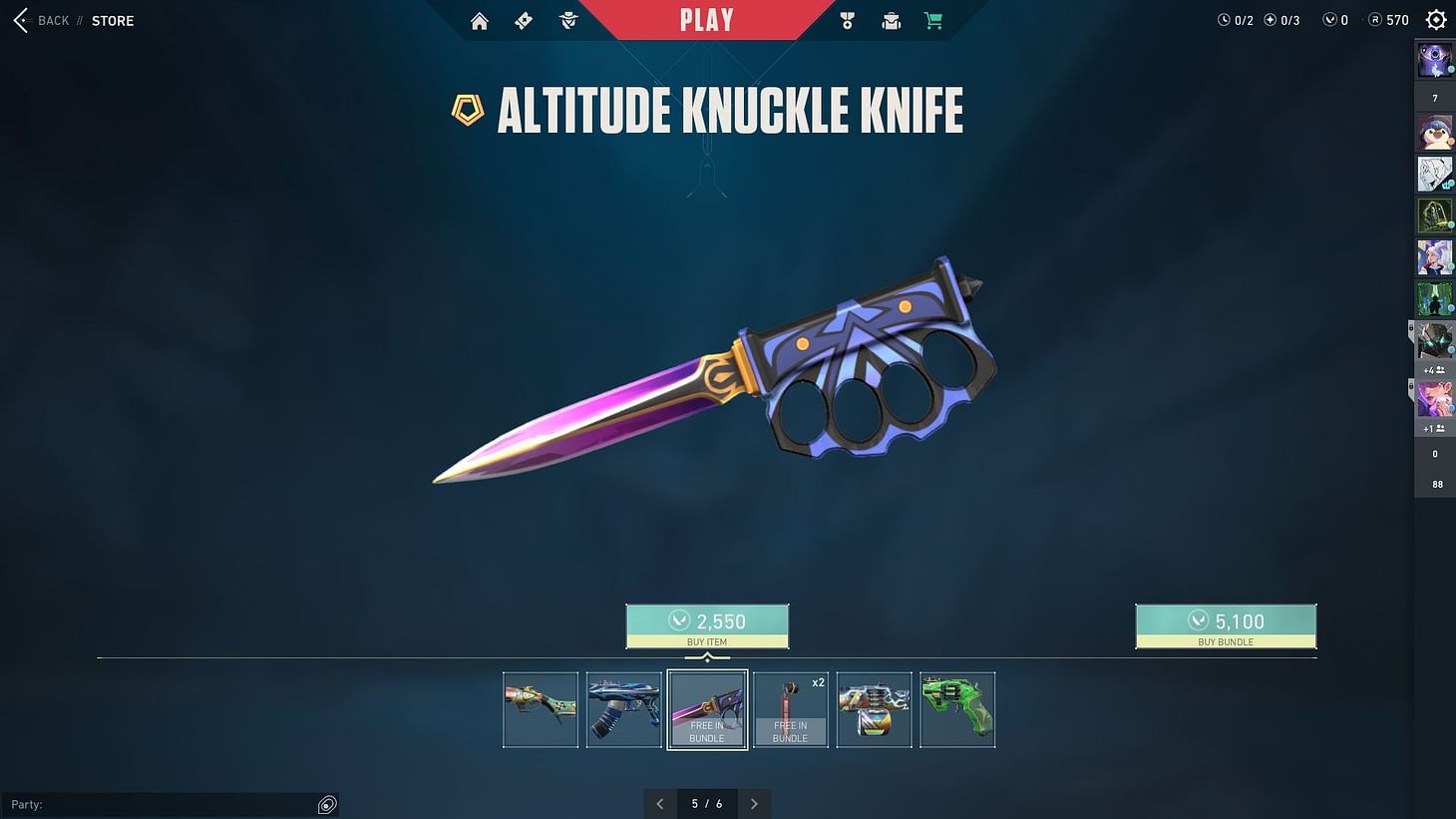 How to get the Knuckle Knife from Valorant's Altitude bundle?