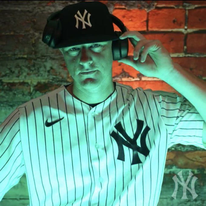 New York Yankees fans jubilant after their team's opening day lineup