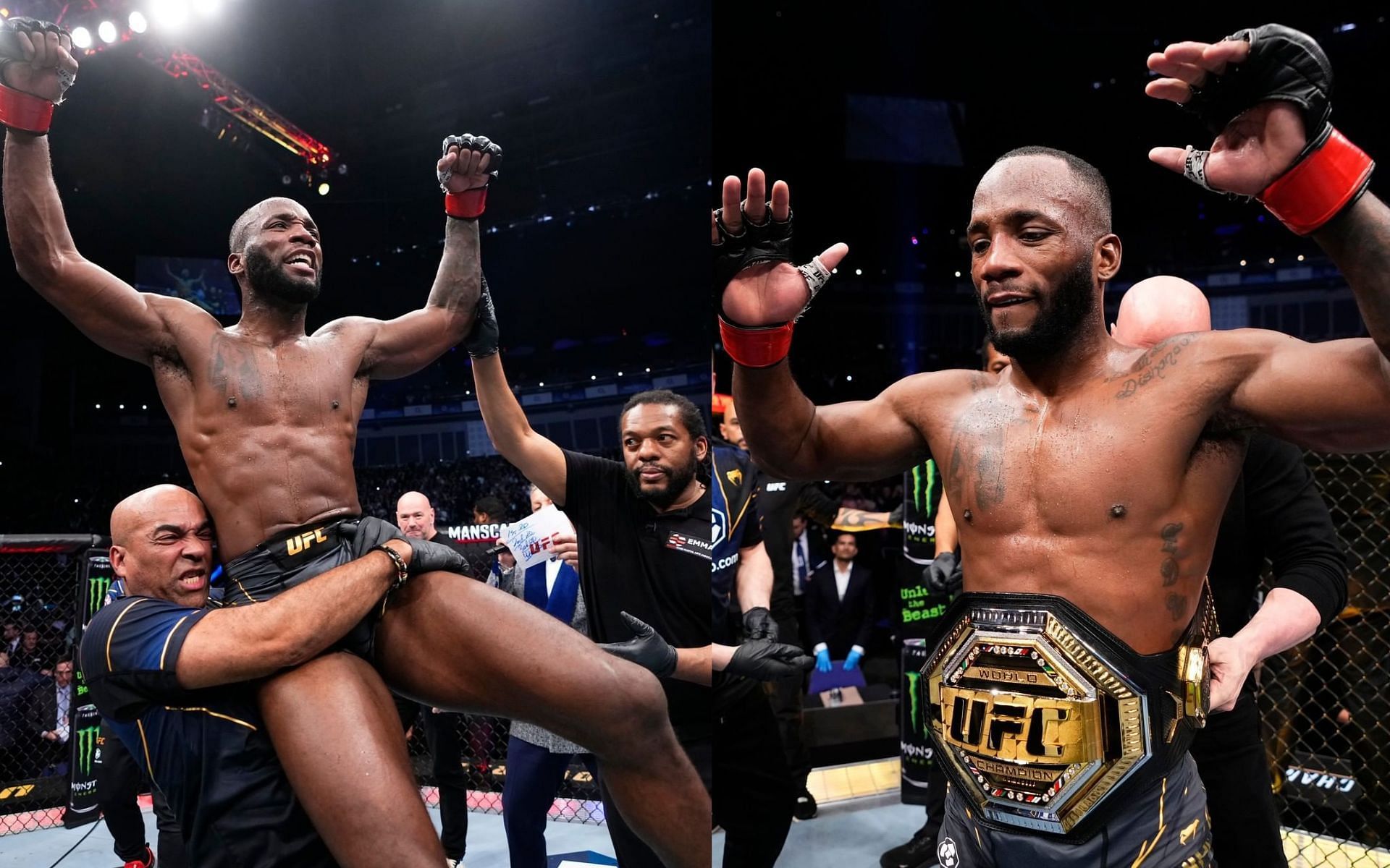 Leon Edwards defeats Kamaru Usman at UFC 286 via majority decision [Images via: @ufceurope on Instagram]