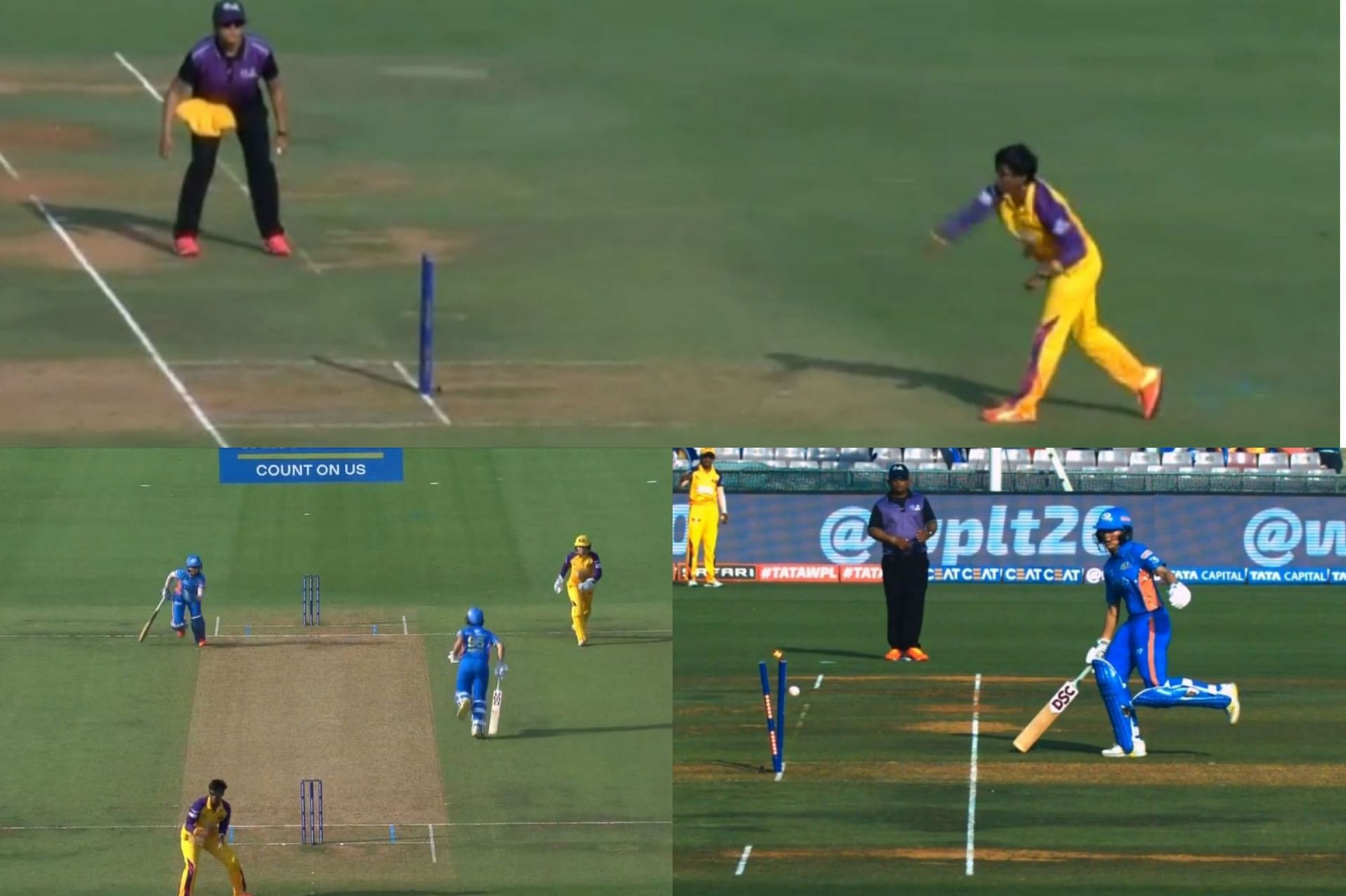 [Watch] 'Smart' run-out from Deepti Sharma leaves MI's Issy Wong stunned in WPL 2023