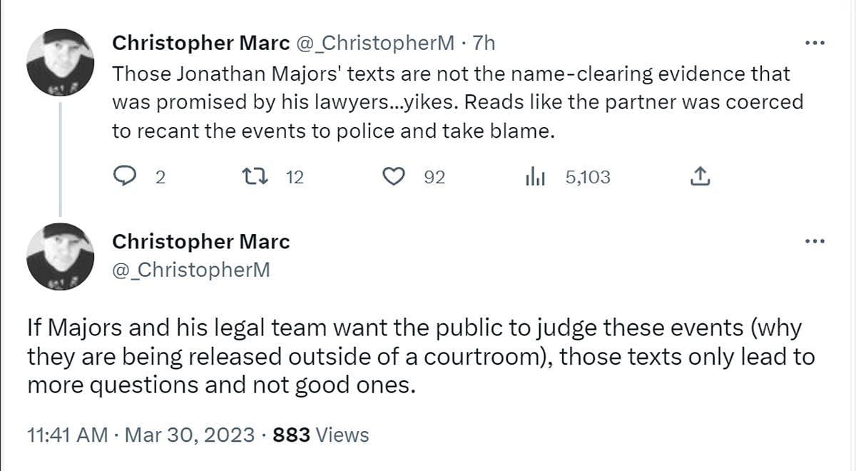 A comment criticizing the lawyer (Image via Twitter/ @_ChristopherM)