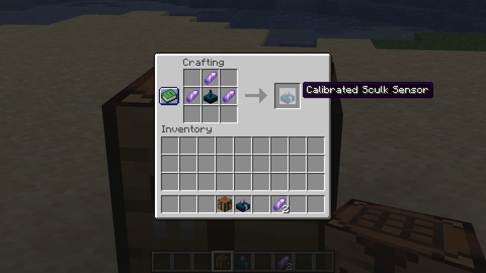 Calibrated sculk sensor in Minecraft 1.20 Trails and Tales update All