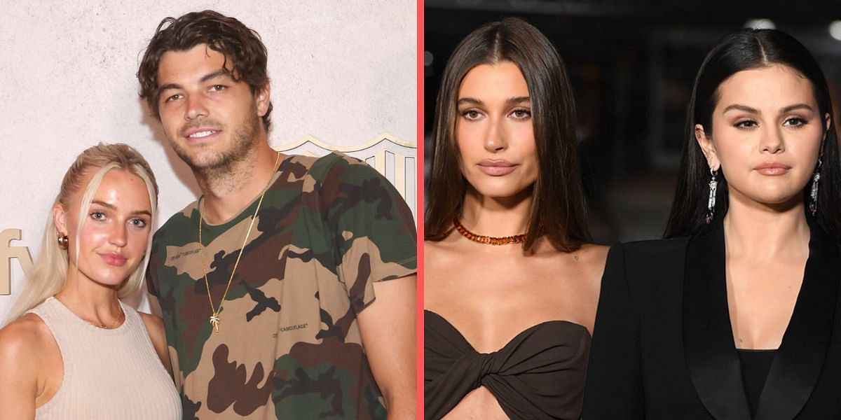 Taylor Fritz's girlfriend Morgan Riddle hilariously reacts to the Selena Gomez & Hailey Bieber beef