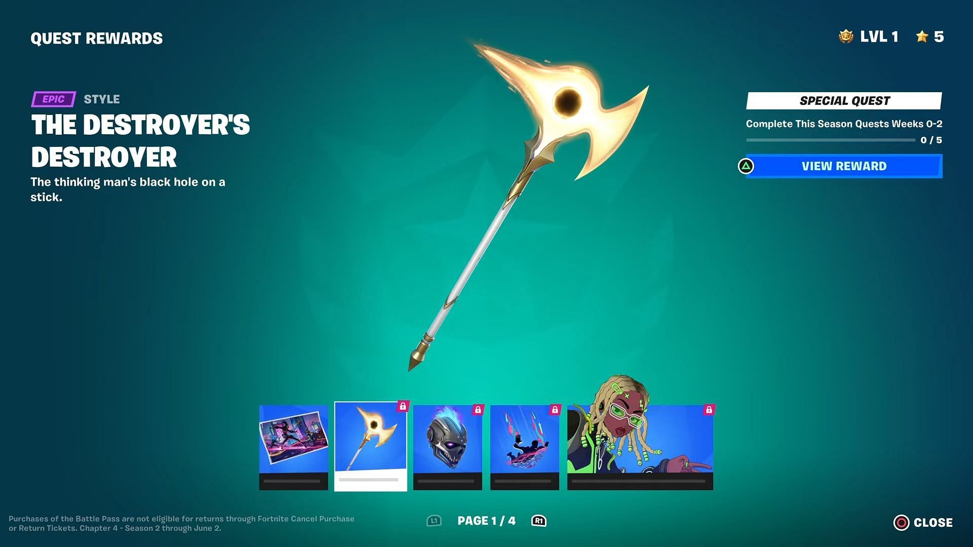 How To Get The Free Pickaxe In Fortnite How to get a free Pickaxe in Fortnite Chapter 4 Season 2