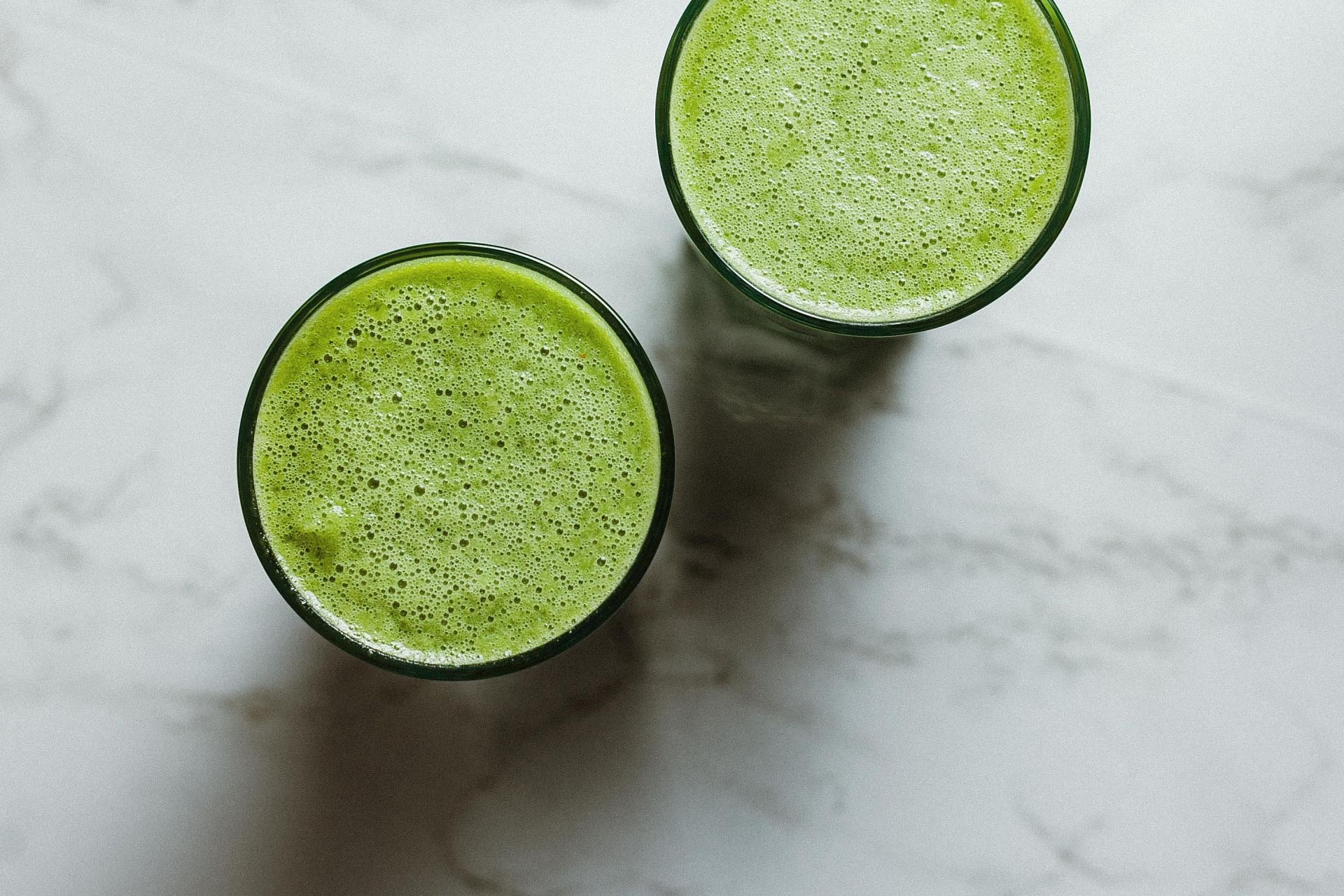 There is some evidence that celery juice may be able to help you sleep better as well (Image via Unsplash @Alex Lvrs)