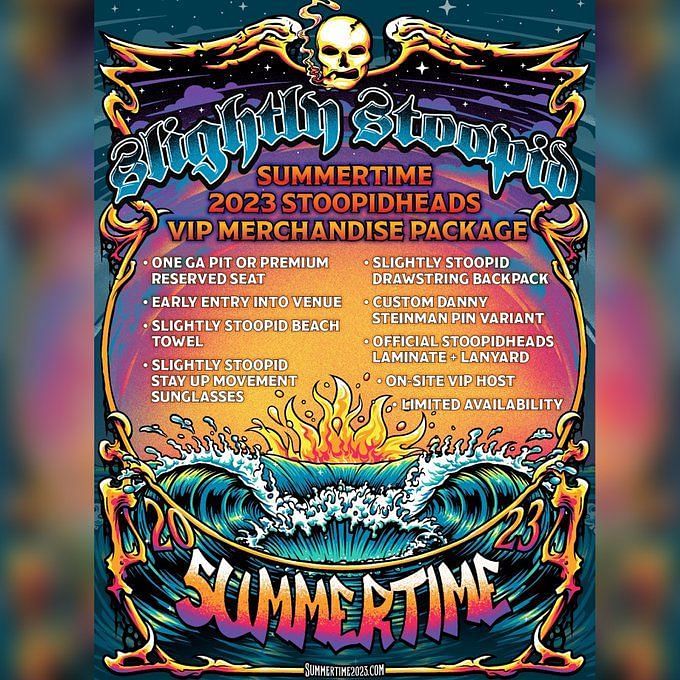 Summertime 2023 Slightly Stoopid Tour 2023 Tickets, presale and more