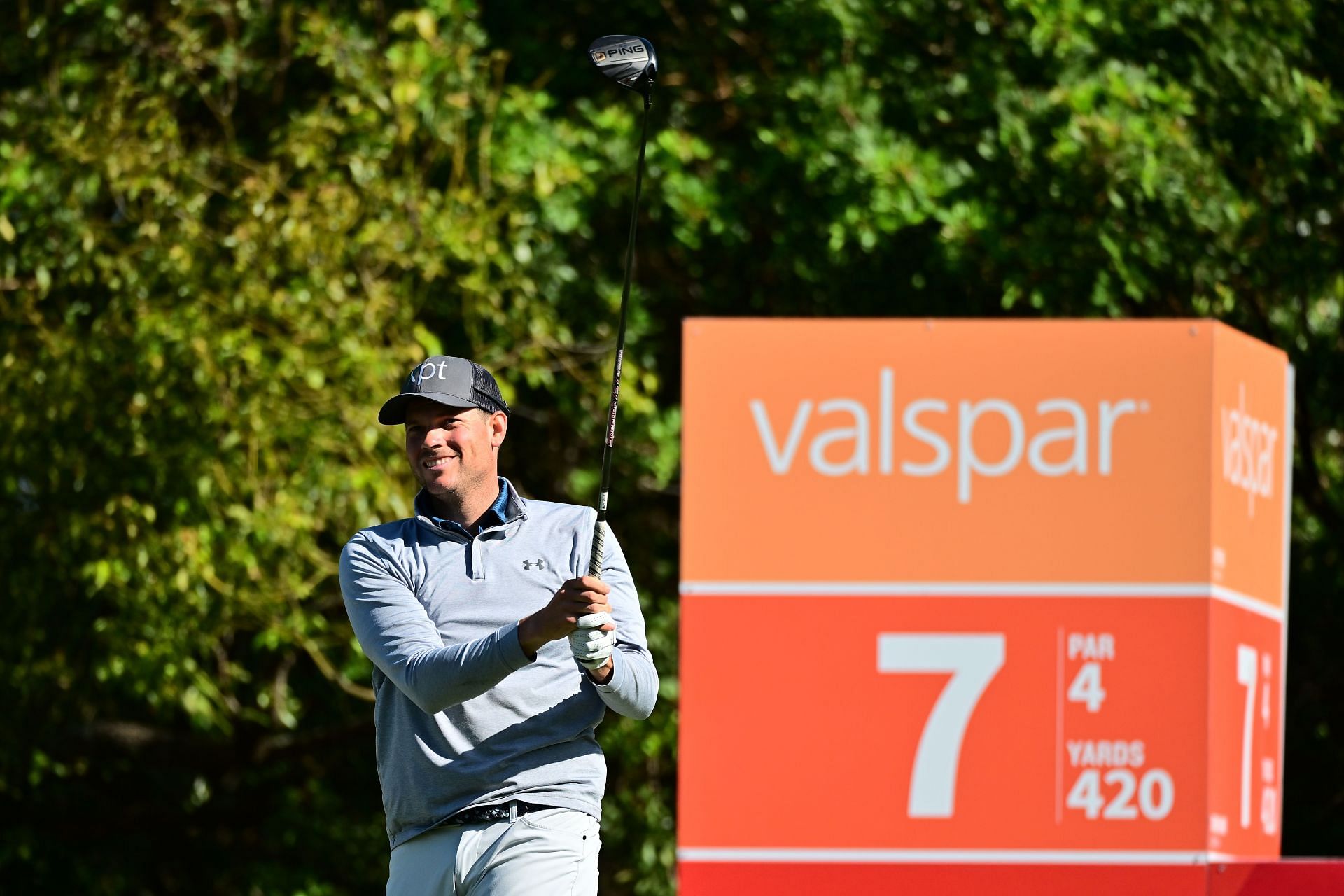Adam Schenk leads the table at the Valspar Championship after two rounds
