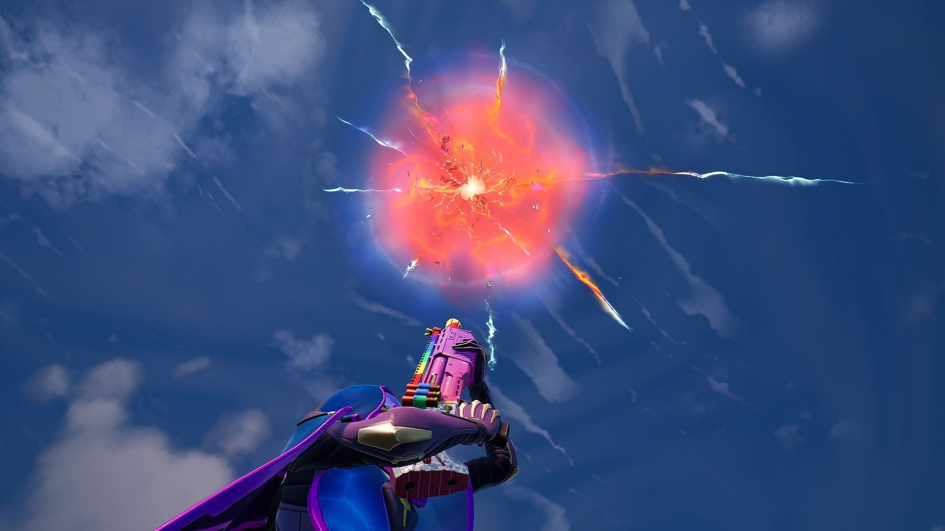 Fortnite destroys the Rift Gate and an ominous Red Rift appears in the sky