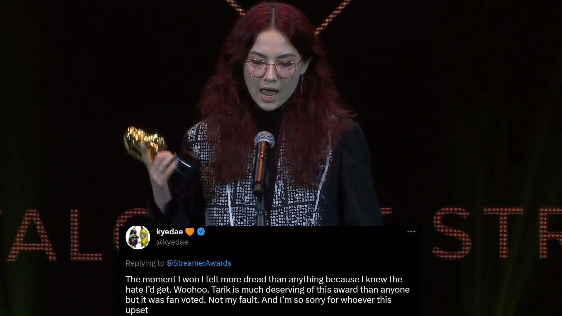 "I felt more dread than anything" Kyedae knew she would get hate for