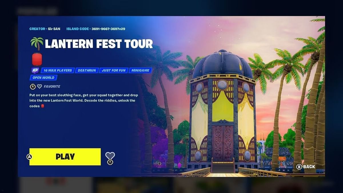 How to solve a Lantern Puzzle at the Fest Tour in Fortnite