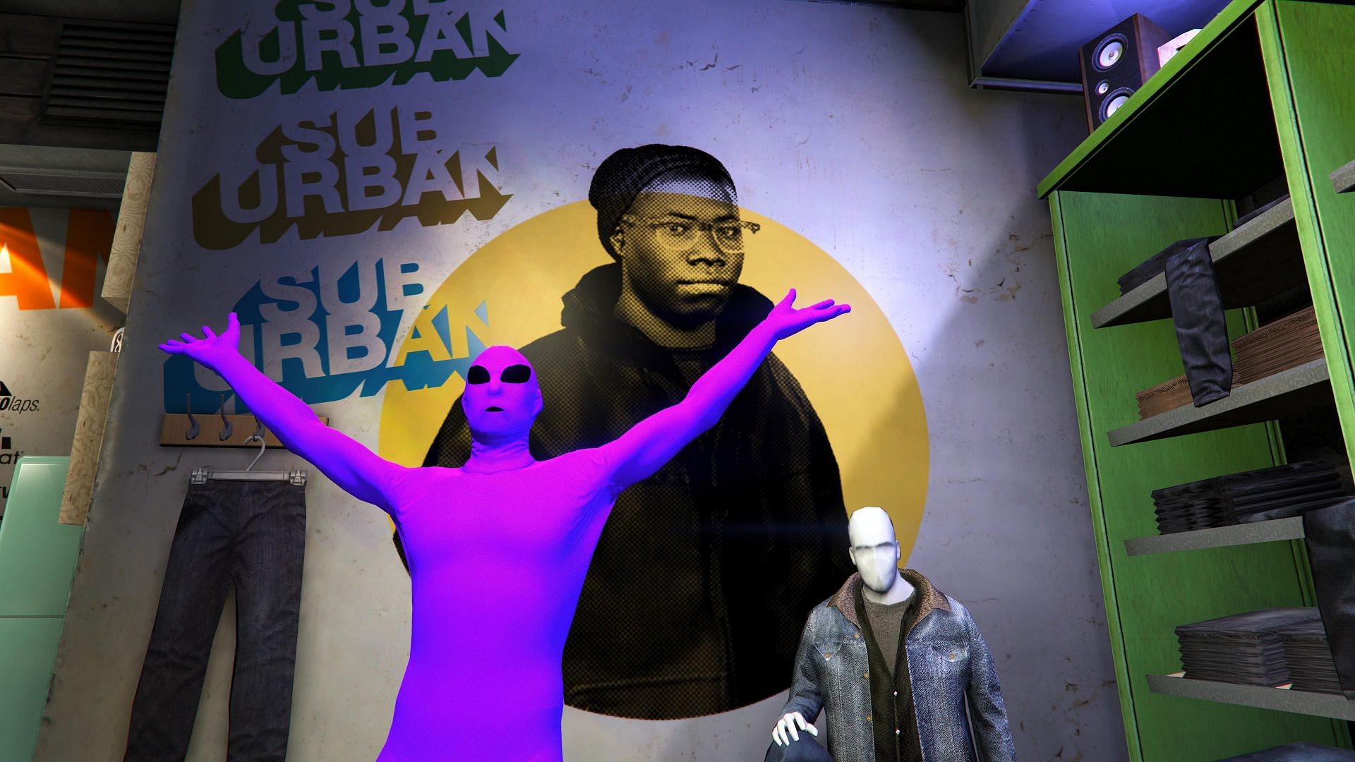 How to get purple and green alien suits in GTA Online