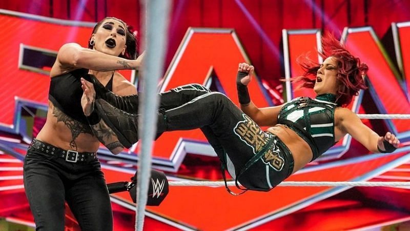 bayley not happy after loss against rhea ripley